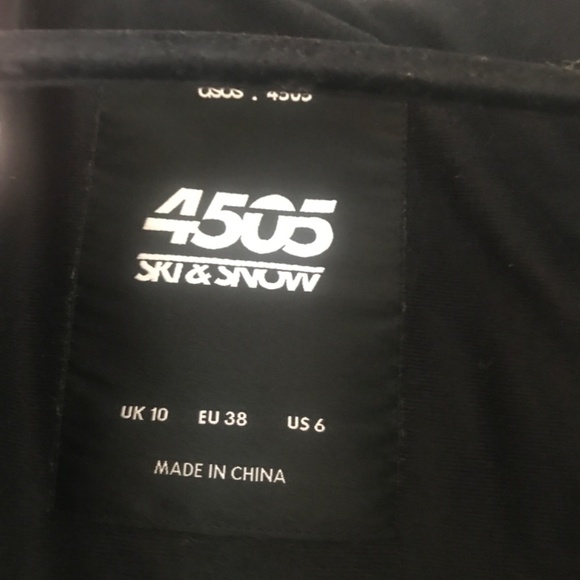 ASOS 4505 Belted Fitted Ski/Snowsuit Black Fur Hood - Picture 8 of 8